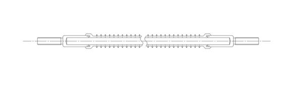 High Voltage Section Railway  Insulator / 25KV Silicone Composite Insulators